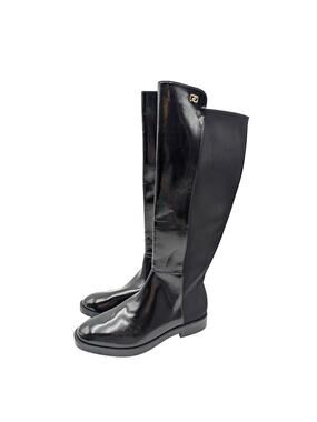 Aerosoles Trapani Knee High Boots Round Toe Women's Black Size US7.5M EU38